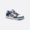 B57 Low-Top Sneaker Navy Blue And White Smooth Calfskin With Beige And Black Dior Oblique Jacquard - 3SN318ZXU_H553