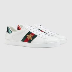 Alternative view of Men's ACE Embroidered Sneaker White Leather