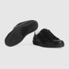 Men's ACE GG Embroidered Sneaker Black Leather - 625787 1XK10 1000