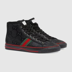 Alternative view of Men's Gucci Off The Grid High Top Sneaker Black GG Nylon Made From ECONYL®— Regenerated Nylon