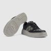 Men's GG Sneaker Black And Grey GG Supreme Canvas - 669582 AACOD 1072