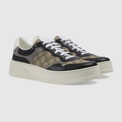 Alternative view of Men's GG Sneaker Black And Ebony GG Supreme Canvas