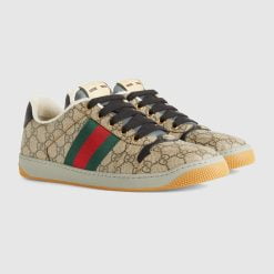 Alternative view of Men's Screener Sneaker Beige And Ebony GG Supreme Canvas