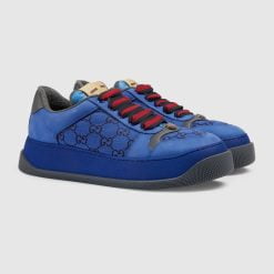 Alternative view of Men's Screener Sneaker Blue And Black GG Canvas