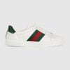 Men's Gucci ACE Sneaker With Web White Leather - 757892 AACAG 9055