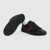 Men's Gucci ACE Sneaker With Web Black GG Crystal Canvas - 760775 FACRF 1163