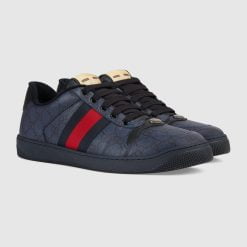 Alternative view of Men's Screener Sneake Blue And Dark Blue GG Supreme Canvas