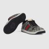 Men's Screener Sneake Black And Grey GG Supreme Canvas - 763525 FACMI 8444