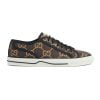 Men's Gucci Tennis 1977 Sneaker Ebony And Beige GG Ripstop Recycled Polyester - 771461 FACTD 8644