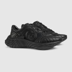 Alternative view of Men's Gucci Ripple Sneaker Black Leather