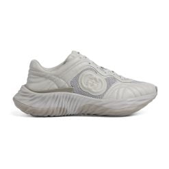 Men's Gucci Ripple Sneaker Grey Leather - 771471 AAC95 1440