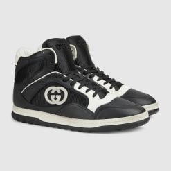 Alternative view of Men's MAC80 Sneaker High Top Black And Off White Leather