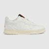 Men's Gucci Re-Web Sneaker White Leather - 786186 AADJ9 9097