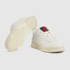 Men's Gucci Re-Web Sneaker White Leather - 786186 AADJ9 9097