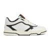 Men's Gucci Re-Web Sneaker Black And White Leather - 786186 AADPM 9055