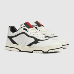 Alternative view of Men's Gucci Re-Web Sneaker Black And White Leather