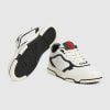 Men's Gucci Re-Web Sneaker Black And White Leather - 786186 AADPM 9055