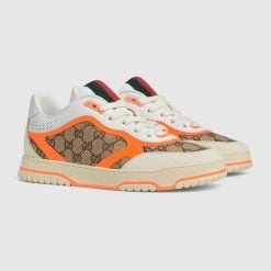 Alternative view of Men's Gucci Re-Web Sneaker Orange And Ebony Original GG Canvas