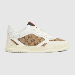 Men's Gucci Re-Web Sneaker Beige And Ebony Original GG Canvas - 787476 AADHW 9573