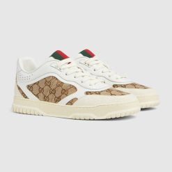 Alternative view of Men's Gucci Re-Web Sneaker White And Ebony Original GG Canvas