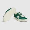 Men's Interlocking GG Sneaker Green Suede - 791742 AADM0 3143