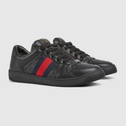 Alternative view of Men's Screener Sneaker Black Leather