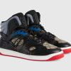 Gucci Basket High Top Black Demetra Beige Ebony Grey - 673077 2SHG0 1066