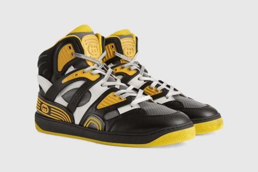 Gucci Basket High Top Black Yellow - 661308 2SH90 1098