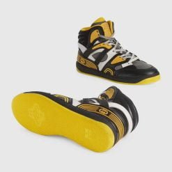 Alternative view of Gucci Basket High Top Black Yellow