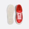 B33 Sneaker Red Smooth Calfskin And Red Dior Oblique Jacquard - 3SN303ZDE_H331
