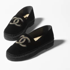 Alternative view of Chanel Espadrilles Velvet Black - W