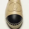 Chanel Espadrilles Lambskin Beige Black - W - G29762 X01000 C0204