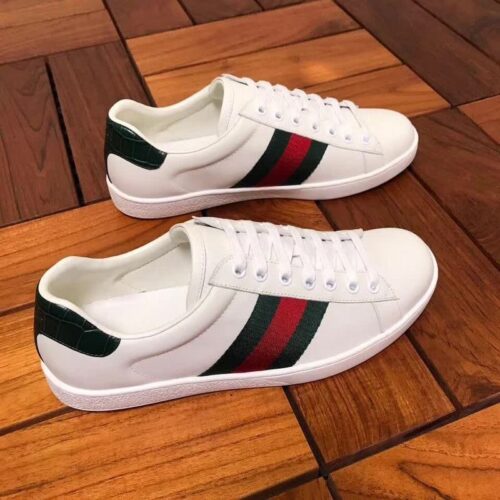 Men's Gucci ACE Sneaker With Web White Leather photo review