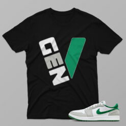 AJ1 Pine Green – Gen V Pine Green – Black T-Shirt