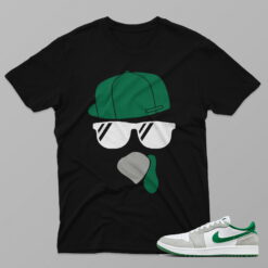 AJ1 Pine Green – Had Cap – Black T-Shirt