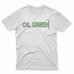 AJ4 Seafoam - Oil Green T-Shirt - White