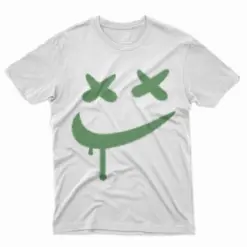 AJ4 Seafoam - Dripping Smile T-Shirt - White