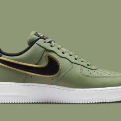 Alternative view of Air Force 1 Low '07 LV8 Double Swoosh Olive Gold Black
