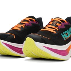 Hoka Skyward X Black Electric Aqua