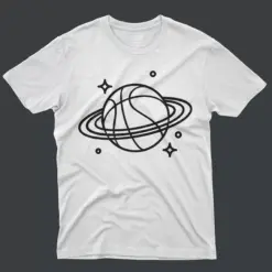 J1 Black and White T-Shirt - Basketball Planet - White