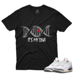 J3 Retro White Cement Reimagined - T-Shirt My-DNA Black