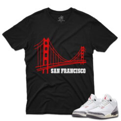 J3 Retro White Cement Reimagined - T-Shirt San Black