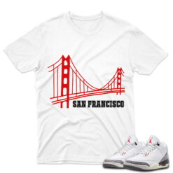 J3 Retro White Cement Reimagined - T-Shirt San White