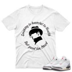J3 Retro White Cement Reimagined - T-Shirt Smoker White