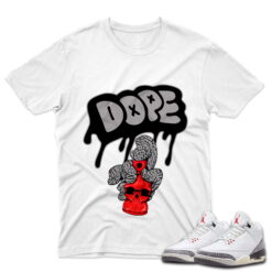 J3 Retro White Cement Reimagined - T-Shirt xDope White