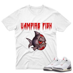 J3 Retro White Cement Reimagined - T-Shirt Vampire-Fish White