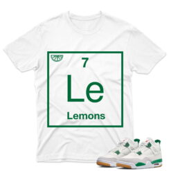 J4 Retro SB Pine Green - T-Shirt Lemon White