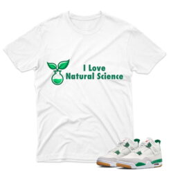 J4 Retro SB Pine Green - T-Shirt Science White