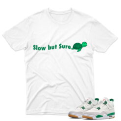 J4 Retro SB Pine Green - T-Shirt Slow White