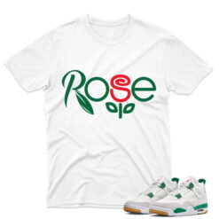 J4 Retro SB Pine Green - T-Shirt Rose White